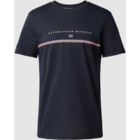 Christian Berg Men T-Shirt mit Statement-Print in Marine, Größe M von Christian Berg Men