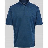 Christian Berg Men Regular Fit Poloshirt mit Logo-Stitching in Dunkelblau, Größe XXXL von Christian Berg Men