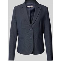 Christian Berg Woman Selection Blazer mit Strukturmuster in Marine, Größe 42 von Christian Berg Woman Selection