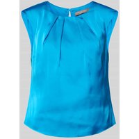 Christian Berg Woman Selection Bluse mit gelegten Falten in blau in Blau, Größe 34 von Christian Berg Woman Selection