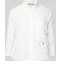 Christian Berg Woman Selection Hemdbluse mit Knopfleiste in Ecru, Größe 44 von Christian Berg Woman Selection