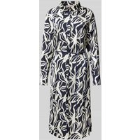 Christian Berg Woman Selection Hemdblusenkleid mit Bindegürtel in Marine, Größe 42 von Christian Berg Woman Selection