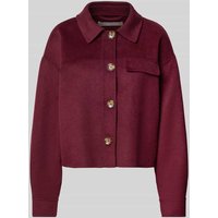 Christian Berg Woman Selection Jacke mit Knopfleiste in Pflaume, Größe 38 von Christian Berg Woman Selection
