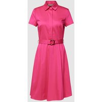 Christian Berg Woman Selection Kleid mit unifarbenem Design und Taillenband in Pink, Größe 40 von Christian Berg Woman Selection