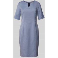 Christian Berg Woman Selection Knielanges Kleid mit Strukturmuster in Hellblau, Größe 42 von Christian Berg Woman Selection