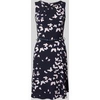 Christian Berg Woman Selection Knielanges Kleid mit Taillengürtel in Marine, Größe 48 von Christian Berg Woman Selection