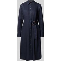 Christian Berg Woman Selection Knielanges Kleid mit Bindegürtel in Marine, Größe 34 von Christian Berg Woman Selection