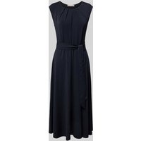 Christian Berg Woman Selection Midikleid mit Bindegürtel in Marine, Größe 38 von Christian Berg Woman Selection