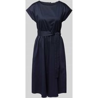 Christian Berg Woman Selection Knielanges Kleid mit Bindegürtel in Marine, Größe 40 von Christian Berg Woman Selection