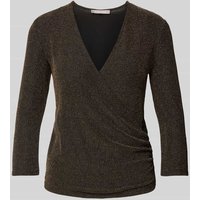 Christian Berg Woman Selection Regular Fit Bluse mit 3/4-Arm in Gold, Größe 34 von Christian Berg Woman Selection