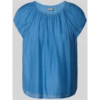 Christian Berg Woman Selection Regular Fit Bluse mit Rundhalsausschnitt in Blau, Größe 42 von Christian Berg Woman Selection