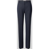 Christian Berg Woman Selection Slim Fit Hose mit Strukturmuster in Marine, Größe 34 von Christian Berg Woman Selection