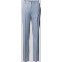 Christian Berg Woman Selection Slim Fit Stoffhose mit Strukturmuster in Hellblau, Größe 42 von Christian Berg Woman Selection