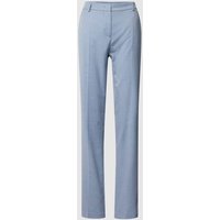 Christian Berg Woman Selection Stoffhose mit Strukturmuster in Hellblau, Größe 34 von Christian Berg Woman Selection