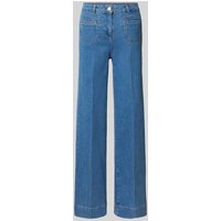 Christian Berg Woman Selection Straight Leg Jeans mit Leistentaschen in Jeansblau Melange, Größe 44 von Christian Berg Woman Selection