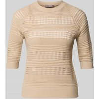 Christian Berg Woman Selection Strickpullover mit Rundhalsausschnitt in Sand, Größe 40 von Christian Berg Woman Selection