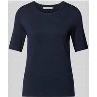 Christian Berg Woman Selection T-Shirt in Ripp-Optik in Marine, Größe 38 von Christian Berg Woman Selection
