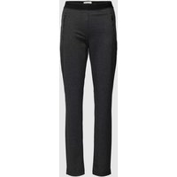 Christian Berg Woman Skinny Fit Stoffhose mit Hahnentrittmuster in Anthrazit, Größe 34 von Christian Berg Woman