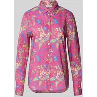 Christian Berg Woman Bluse mit Allover-Print in Pink, Größe 40 von Christian Berg Woman