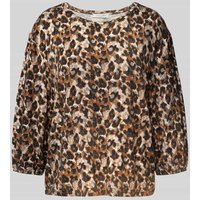 Christian Berg Woman Blusenshirt aus Viskose-Elasthan-Mix mit 3/4-Arm in Cognac, Größe XS von Christian Berg Woman