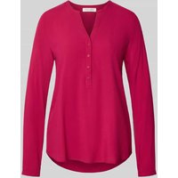 Christian Berg Woman Blusenshirt aus Viskose mit V-Ausschnitt in Fuchsia, Größe 42 von Christian Berg Woman