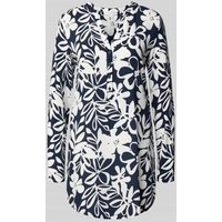 Christian Berg Woman Blusenshirt in Überlänge in Dunkelblau, Größe 38 von Christian Berg Woman