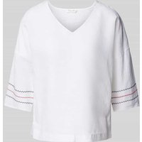 Christian Berg Woman Blusenshirt mit 3/4-Arm in Weiss, Größe 36 von Christian Berg Woman