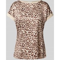 Christian Berg Woman Blusenshirt mit Animal-Print in Sand, Größe 46 von Christian Berg Woman