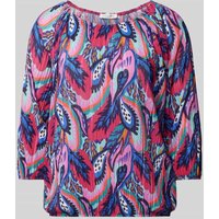 Christian Berg Woman Blusenshirt mit Paisley-Muster in Fuchsia, Größe L/XL von Christian Berg Woman