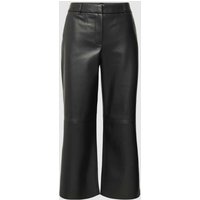 Christian Berg Woman Bootcut Caprihose in Leder-Optik in Black, Größe 36 von Christian Berg Woman