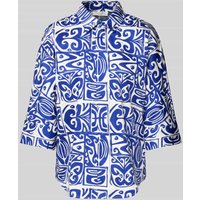 Christian Berg Woman Hemdbluse mit 3/4-Ärmel in Royal, Größe 42 von Christian Berg Woman