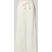 Christian Berg Woman Loose Fit Leinenculotte mit Tunnelzug in Offwhite, Größe 44 von Christian Berg Woman