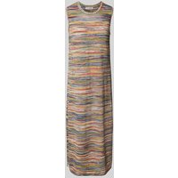 Christian Berg Woman Midikleid aus Viskose-Mix in Strick-Optik in Beige Melange, Größe M von Christian Berg Woman