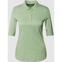 Christian Berg Woman Poloshirt mit kurzer Knopfleiste in Schilf, Größe 34 von Christian Berg Woman