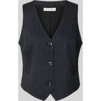 Christian Berg Woman Regular Fit Anzugweste mit Nadelstreifen in Graphit, Größe 38 von Christian Berg Woman