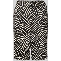 Christian Berg Woman Regular Fit Bermudas mit Gürtel in Black, Größe 42 von Christian Berg Woman