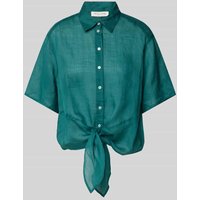 Christian Berg Woman Regular Fit Bluse mit Knoten-Detail in Smaragd, Größe 38 von Christian Berg Woman