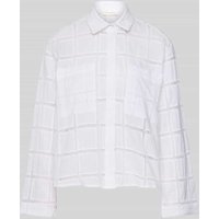 Christian Berg Woman Regular Fit Bluse mit Lochstickerei in Weiss, Größe 46 von Christian Berg Woman