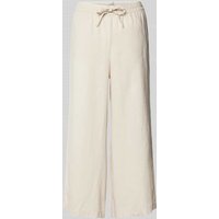 Christian Berg Woman Regular Fit Leinenhose mit elastischem Bund in Beige, Größe 38 von Christian Berg Woman