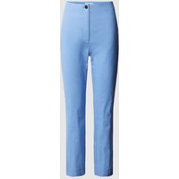 Christian Berg Woman Slim Fit Hose mit Bügelfalten in Bleu, Größe 48 von Christian Berg Woman