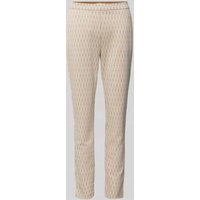 Christian Berg Woman Slim Fit Stoffhose mit elastischem Bund in Camel, Größe 44 von Christian Berg Woman