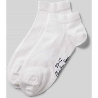Christian Berg Woman Sneaker-Socken mit Label-Detail im 2er-Pack in Weiss, Größe 35-38 von Christian Berg Woman