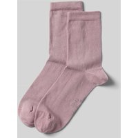 Christian Berg Woman Socken mit Label-Detail im 2er-Pack in Altrosa, Größe 39-42 von Christian Berg Woman