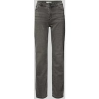 Christian Berg Woman Straight Fit Jeans im 5-Pocket-Design in Mittelgrau, Größe 38/30 von Christian Berg Woman