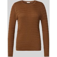 Christian Berg Woman Strickpullover mit Zopfmuster in Cognac, Größe M Christian Berg Woman Strickpullover mit Zopfmuster in Cognac, Größe M von Christian Berg Woman