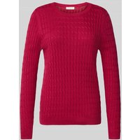 Christian Berg Woman Strickpullover mit Zopfmuster in Fuchsia, Größe XS Christian Berg Woman Strickpullover mit Zopfmuster in Fuchsia, Größe XS von Christian Berg Woman