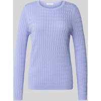 Christian Berg Woman Strickpullover mit Zopfmuster in Lavender, Größe M Christian Berg Woman Strickpullover mit Zopfmuster in Lavender, Größe M von Christian Berg Woman