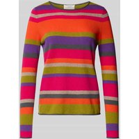 Christian Berg Woman Regular Fit Strickpullover aus reinem Kaschmir in Fuchsia, Größe XXL von Christian Berg Woman