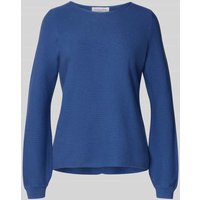 Christian Berg Woman Strickpullover mit gerippten Abschlüssen in Blau, Größe M von Christian Berg Woman
