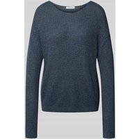 Christian Berg Woman Strickpullover mit überschnittenen Schultern in Dunkelgrau, Größe L von Christian Berg Woman